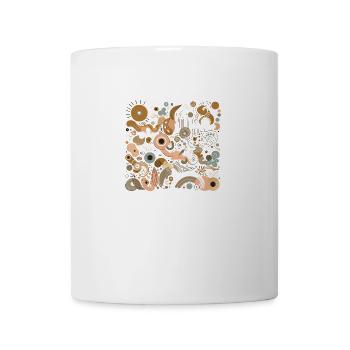 Abstrakte Formen - Tasse - Weiß - Vorne