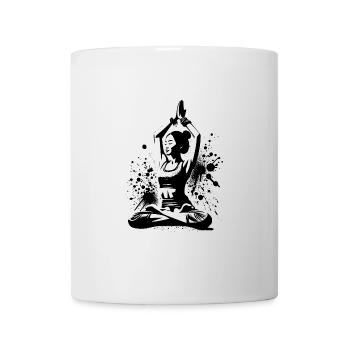 Asiatische Meditation Entspannung Yoga Lehrerin - Tasse - Weiß - Vorne