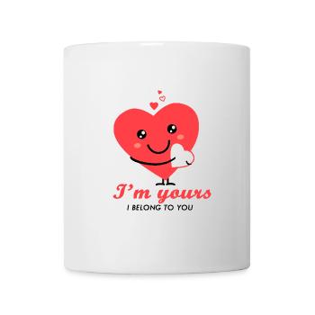 Ich gehöre dir, ich gehöre dir, verliebtes Paar - Tasse - Weiß - Vorne