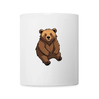 Netter Bär - Tier Design - Tasse - Weiß - Vorne