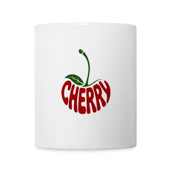 Cerise - Logo de fruit cool - Mug blanc - blanc - Devant
