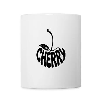 Cherry - Cool Fruit Logo - Tasse - Weiß - Vorne