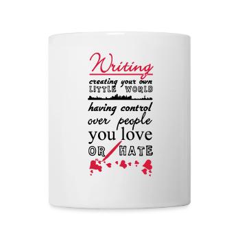 Writing Autor Schriftsteller Buch Spruch Geschenk - Tasse - Weiß - Vorne