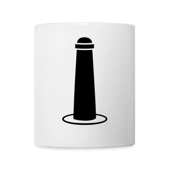 Straßenpoller - Tasse - Weiß - Vorne