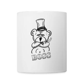 L'ours comme le patron, investisseur et entrepreneur - Mug blanc - blanc - Devant
