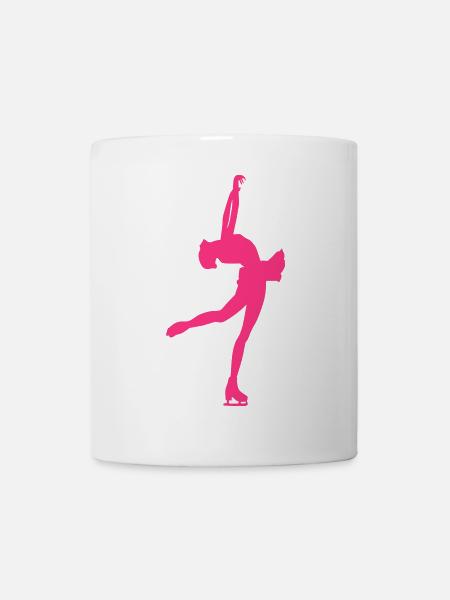 eiskunstlaeuferin - Tasse - Weiß