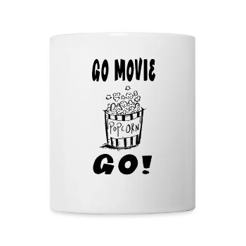 Go Go Film - Popcorn - Cinéma - Cadeau - Mug blanc - blanc - Devant