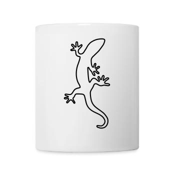 Salamander Echse Gecko Natur Lurch Tier - Tasse - Weiß - Vorne