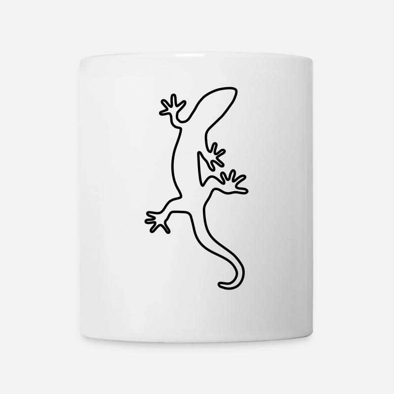 Salamander Echse Gecko Natur Lurch Tier - Tasse - Weiß