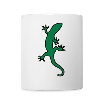 Eidechse Salamander Gecko - Tasse - Weiß - Vorne