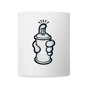 Cartoon paint spray - Tasse - Weiß - Vorne