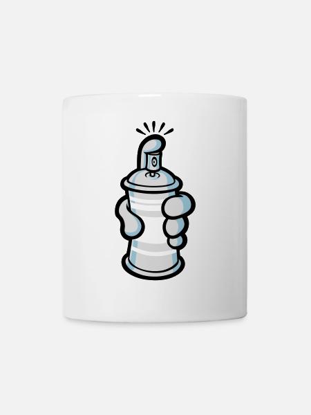Cartoon paint spray - Mug - white