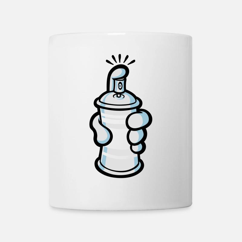 Cartoon paint spray - Mug - white