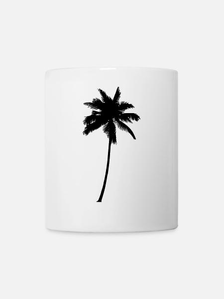 Palmier - Palmier Palmier Noir - Mug blanc - blanc