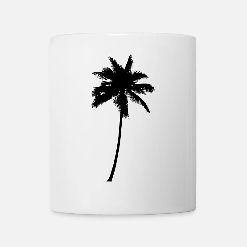 Palmier - Palmier Palmier Noir - Mug blanc - blanc