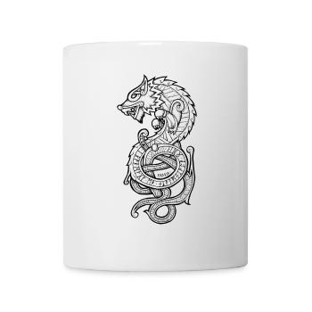 Le Loup Fenrir - Mug blanc - blanc - Devant