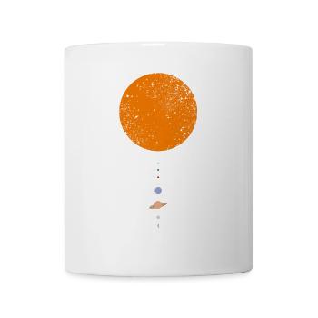 Système solaire Spécifications Etoiles Terre Cosmos Mars Vénus U - Mug blanc - blanc - Devant