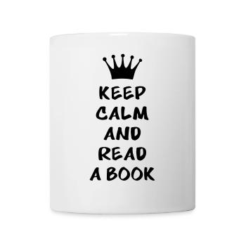 Keep calm and read a book - Mug - white - Front