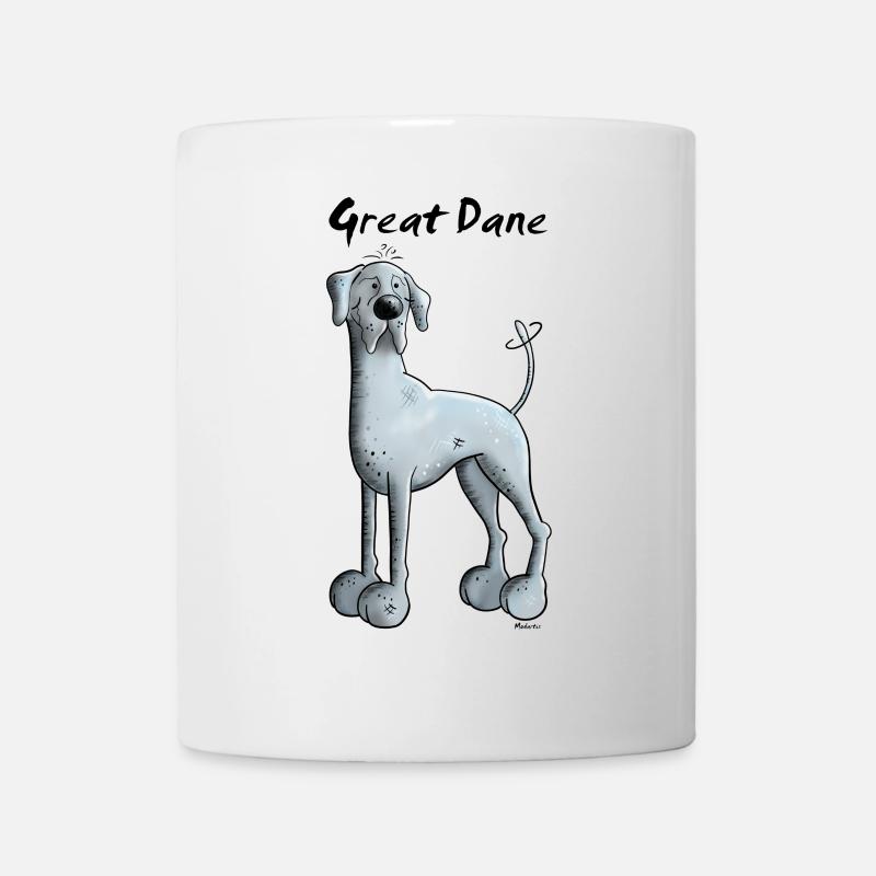 Drollige Deutsche Dogge - Tasse - Weiß