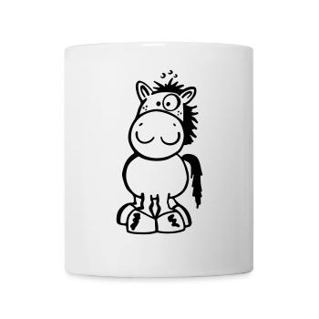 Kleines Pferdchen - Tasse - Weiß - Vorne