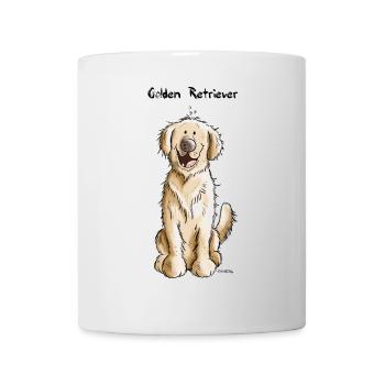 Süßer Golden Retriever - Tasse - Weiß - Vorne