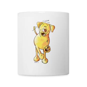 Fröhlicher Labrador - Tasse - Weiß - Vorne