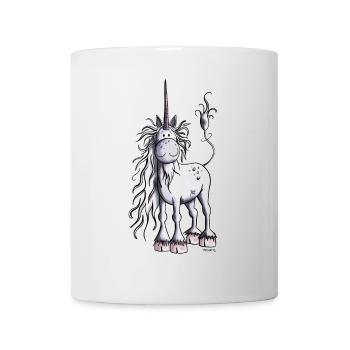 Es ist Einhorn Zeit - Tasse - Weiß - Vorne