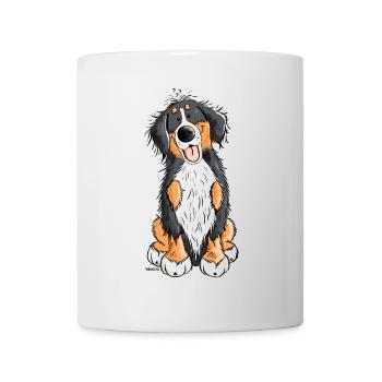 Berner Sennenhund mach Platz - Tasse - Weiß - Vorne