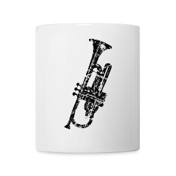 Trumpet (Vintage Black) - Mug - white - Front