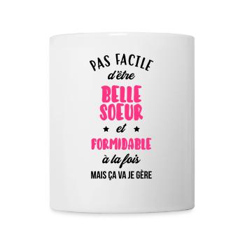 Belle Beau-Frère / Belle-Sœur / Beau Frere / Belle - Mug blanc - blanc - Devant