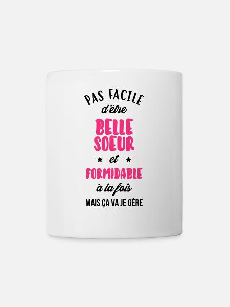 Belle Beau-Frère / Belle-Sœur / Beau Frere / Belle - Mug blanc - blanc