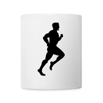 coureur - Mug blanc - blanc - Devant