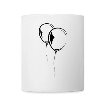 Symbole d’anniversaire de Balloon Baloon - Mug blanc - blanc - Devant