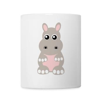 Nilpferd, Flusspferd - Tasse - Weiß - Vorne