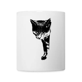 Katze Kätzchen Katzenshirt Geschenk - Tasse - Weiß - Vorne