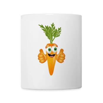 Comic character Carrot - Funny pleasure for the eyes - Mug - white - Front