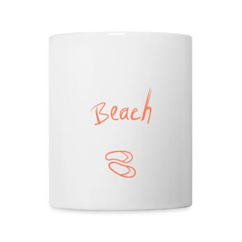 Ne t’inquiète pas, plage, joyeuse déclaration d’été - Mug blanc - blanc - Devant