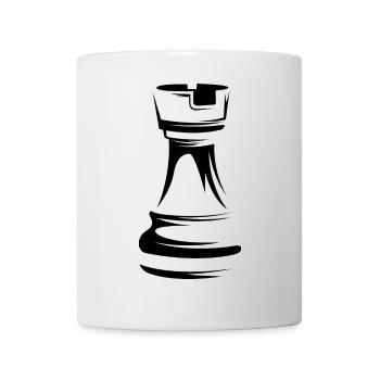 rook turm schach chess symbol Illustration Logo - Tasse - Weiß - Vorne