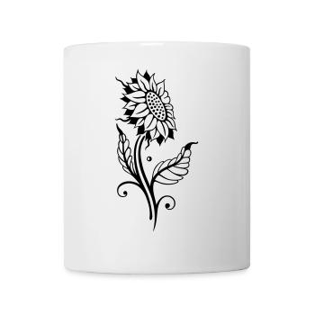 Sonnenblume Sonne Sommer - Tasse - Weiß - Vorne