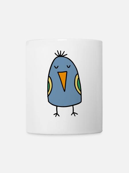 Lustiger Vogel - Tasse - Weiß