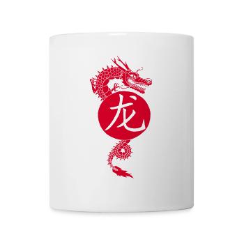 Dragon rouge de Chine - Mug blanc - blanc - Devant