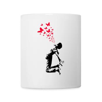 Butterfly Boy Street Art Style - Mug - white - Front