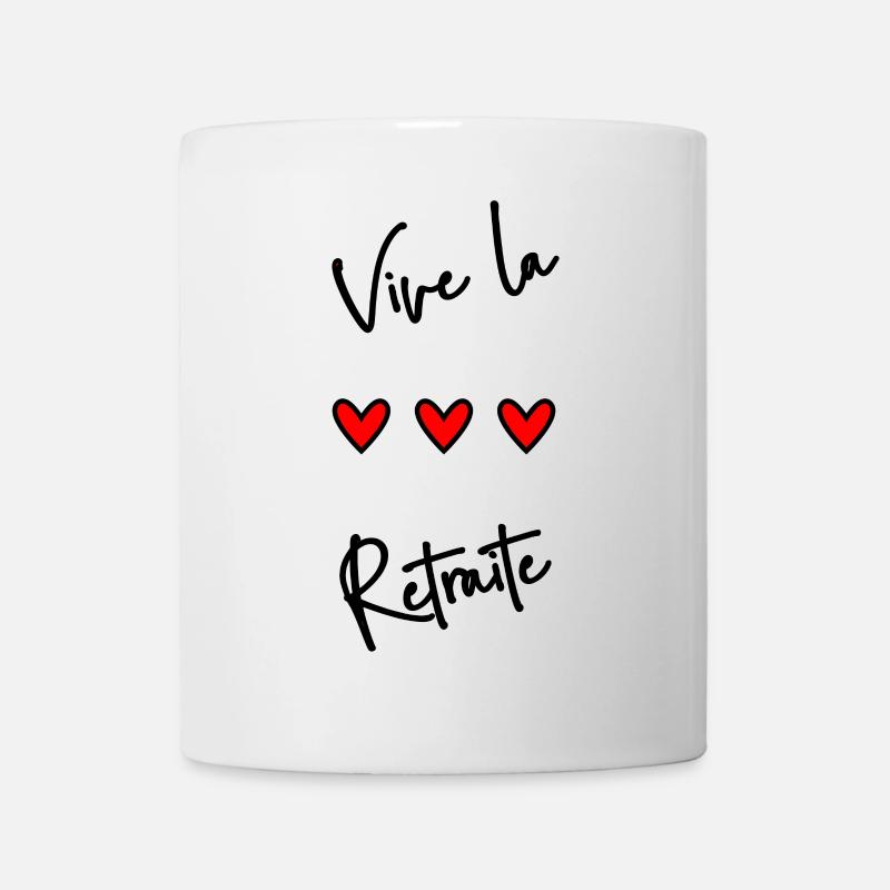 RETRAITE. BONNE RETRAITE. JOYEUSE RETRAITE - Mug blanc - blanc