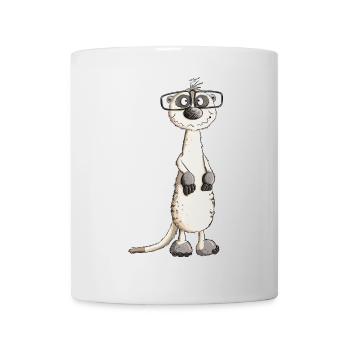 Funny Nerd Man Meerkat I Nerd - Mug - white - Front