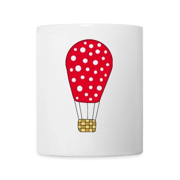 Heißluftballon rot - Tasse - Weiß - Vorne