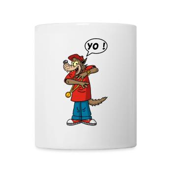 Wolfs-Rapper - Tasse - Weiß - Vorne