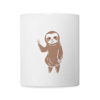 Paresseux Cool Dicton Animal Zoo Jungle Jungle - Mug blanc - blanc - Devant