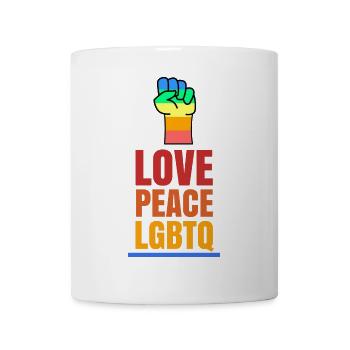 Love Statement Gay Human Rights Lgbt - Mug - white - Front