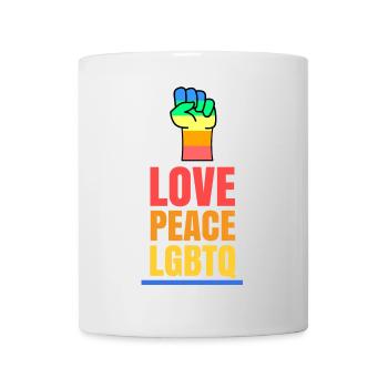 Love Pride Lgbt Gay Déclaration Sexuality Pride - Mug blanc - blanc - Devant