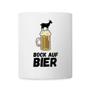 Bock auf Bier - Tasse - Weiß - Vorne